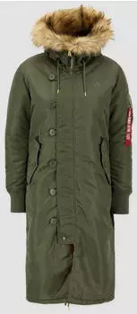 Alpha Industries Long Fishtail Wmn (198013) sage green
