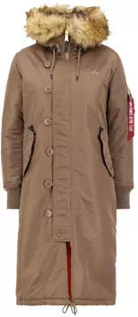 Alpha Industries Long Fishtail Wmn (198013) taupe