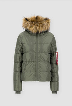 Alpha Industries Hooded Puffer Alpha Wmn (108004) sage green
