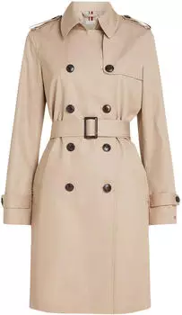 Tommy Hilfiger Water Repellent Slim Trench Coat (WW0WW42133)