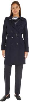 Tommy Hilfiger Water Repellent Slim Trench Coat (WW0WW42133) desert sky