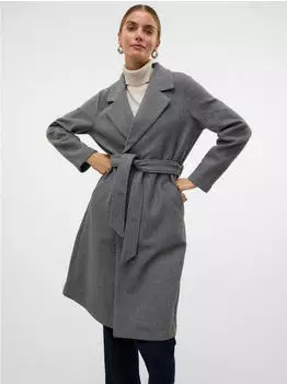 Vero Moda Vmfortuneaya Long Coat Noos (10278330) medium grey melange
