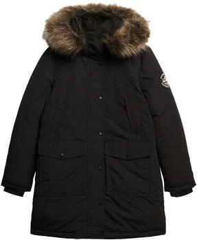 Superdry Everest Faux Fur Parka Jacket (W5011786A) black