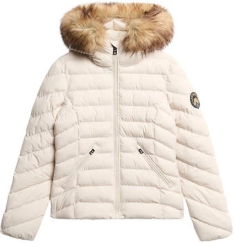 Superdry Fuji Faux Fur Padded Jacket (W5011754A) beige