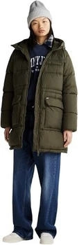 Tommy Hilfiger Daunenmantel Midi Puffer Kapuze (DW0DW18842) fatigue grün