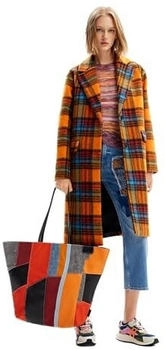 Desigual Woven Overcoat orange