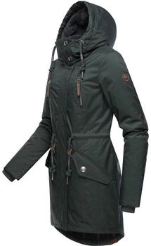 Ragwear Elsie Melange Wintermantel Dark Green