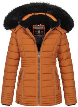 Navahoo Damen Winterjacke orange schwarz