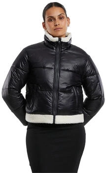 Urban Classics Recycled Shiny Sherpa Puffer Jacket schwarz