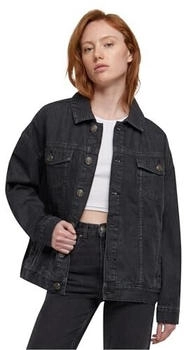 Urban Classics Ladies Oversized 90's Denim Jacket black washed