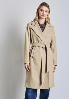 Street One Revers-Mantel A202047 desert beige