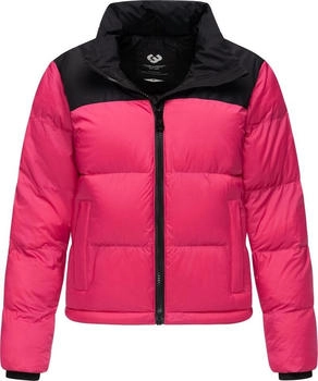 Ragwear Colourblocking Winterjacke Serah fuchsia
