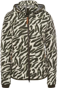 Camel Active Kapuzen-Steppjacke Khaki Animal Print