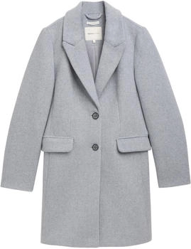 Tom Tailor Denim Mantel mit Recycelter Wolle (1042882) cement grey mélange