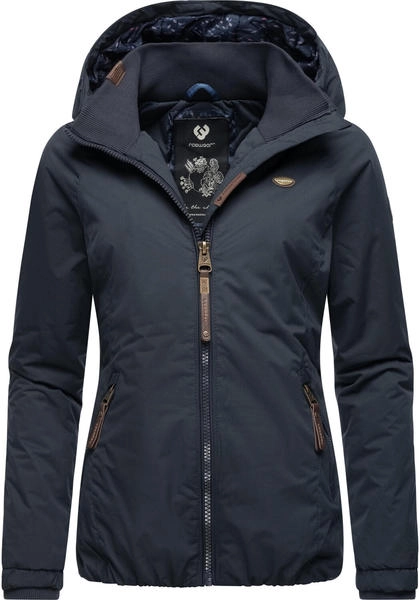 Ragwear Damen Winterjacke Warmer Kurzmantel mit Kapuze Dizzie