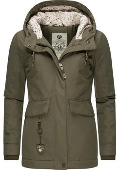 Ragwear Jazmin Remake II Intl Outdoorjacke aus recyceltem Material gr&uuml;n