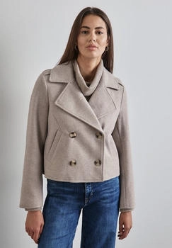 Street One Kurzjacke Reverskragen mocha beige mel
