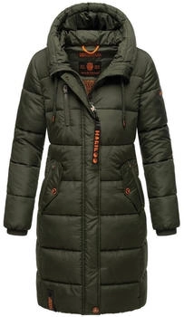 Marikoo Yuikoo Outdoorjacke großer Kapuze olive