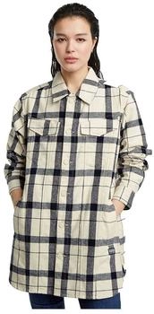 G-Star Boyfriend Overshirt mehrfarbig milk remy check D25222-D716-G790