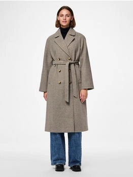 Pieces Trenchcoat 'Marbel' Reverskragen morel 294398