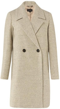 Comma Halblanger Twill-Mantel beige