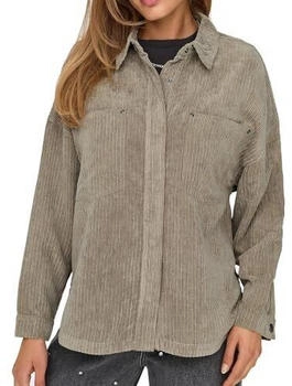 Only Onljanine-Rai Ls Ovs Cord Shacket Pnt (15278351) weathered teak