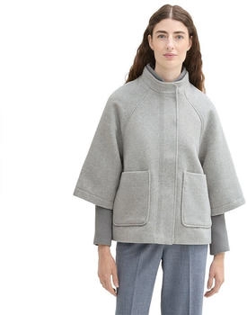 Tom Tailor Cape Jacke (1042901) medium silver grey melange