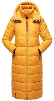 Navahoo Damen Wintermantel gelb orange schwarz