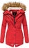 Marikoo AKIRA Damen Stepp Parka Teddyfell warm