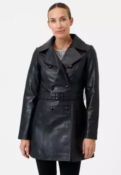 Ricano Ledermantel Rosalia Luxuriöse Jacke Gürtel