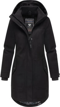 Ragwear Wintermantel Jannisa Coat schwarz
