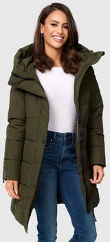 Marikoo Winterjacke Karumikoo XVI gro&szlig;e Kapuze dark olive