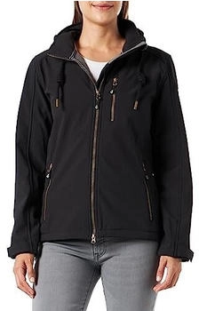 Ankerglut Damen &Uuml;bergangsjacke Windbreaker Softshelljacke schwarz