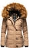 Navahoo Winterjacke Zoja taupe-grau