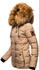 Navahoo Winterjacke Zoja taupe-grau