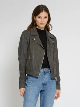 MUSTANG Lederjacke 'Mustang 31022101' dunkelgrau