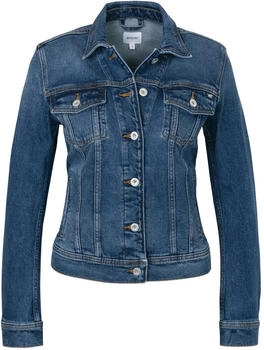 MUSTANG Jeansjacke im Bleached-Look mittelblau