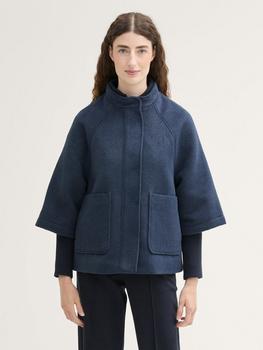 Tom Tailor Cape Jacke (1042901) nighttime blue melange