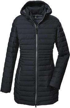 Killtec Dames Kow 62 Wmn Qltd Ct winterjas in dons-look met capuchon, donkerolijf, 44 EU