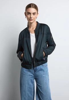 Street One Satin-Blouson hunter green 15930