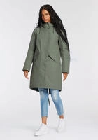 Polarino Parka mit Kapuze Atmungsaktiv, winddicht, wasserdicht, Im Oversize Look,