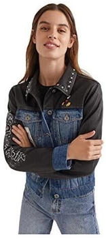 Desigual CHAQ Mickey World Kunstlederjacke schwarz