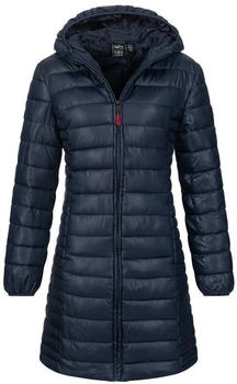 Geographical Norway Steppmantel leicht lang blau schwarz