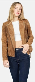 Freaky Nation Lederjacke Taxi Driver-FN cognac