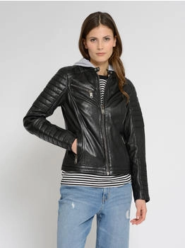 MUSTANG Lederjacke '31022111' schwarz