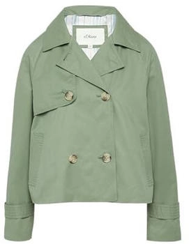 s.Oliver Cabanjacke mit Raglanärmeln und Streifenfutter Grün 2160422.7369. s.Oliver Cabanjacke mit Raglanärmeln und Streifenfutter Grün 2160422.7369.