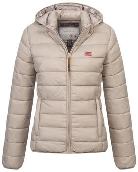 Geographical Norway Winter Jacke Steppjacke Parka Kapuzenjacke beige