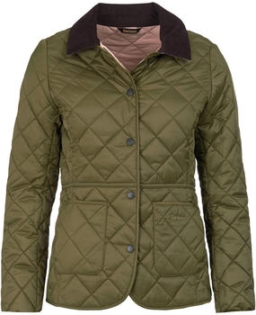 Barbour Steppjacke Deveron oliv pale pink