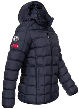 Geographical Norway Steppjacke Parka blau schwarz