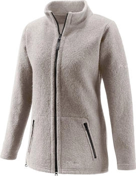 Mufflon Wolljacke Mu- Lou W100 Stehkragen stone beige